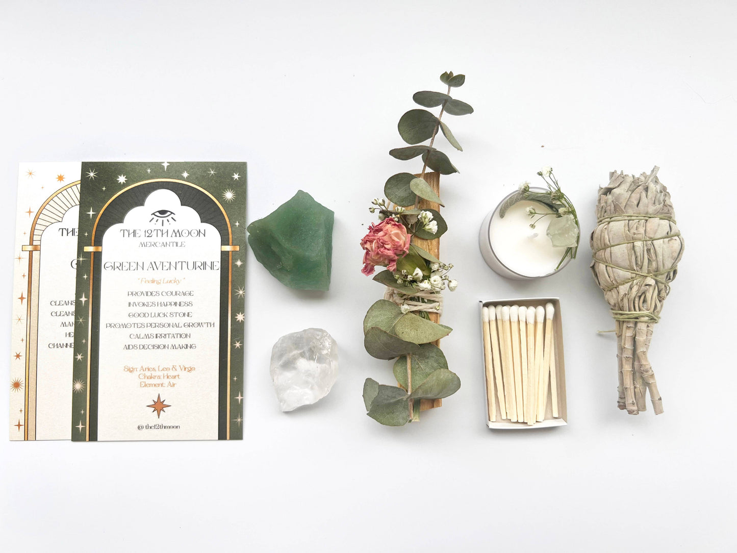 ABUNDANT AURA Ritual Kit - Smoke Cleansing: PET Plastic Box