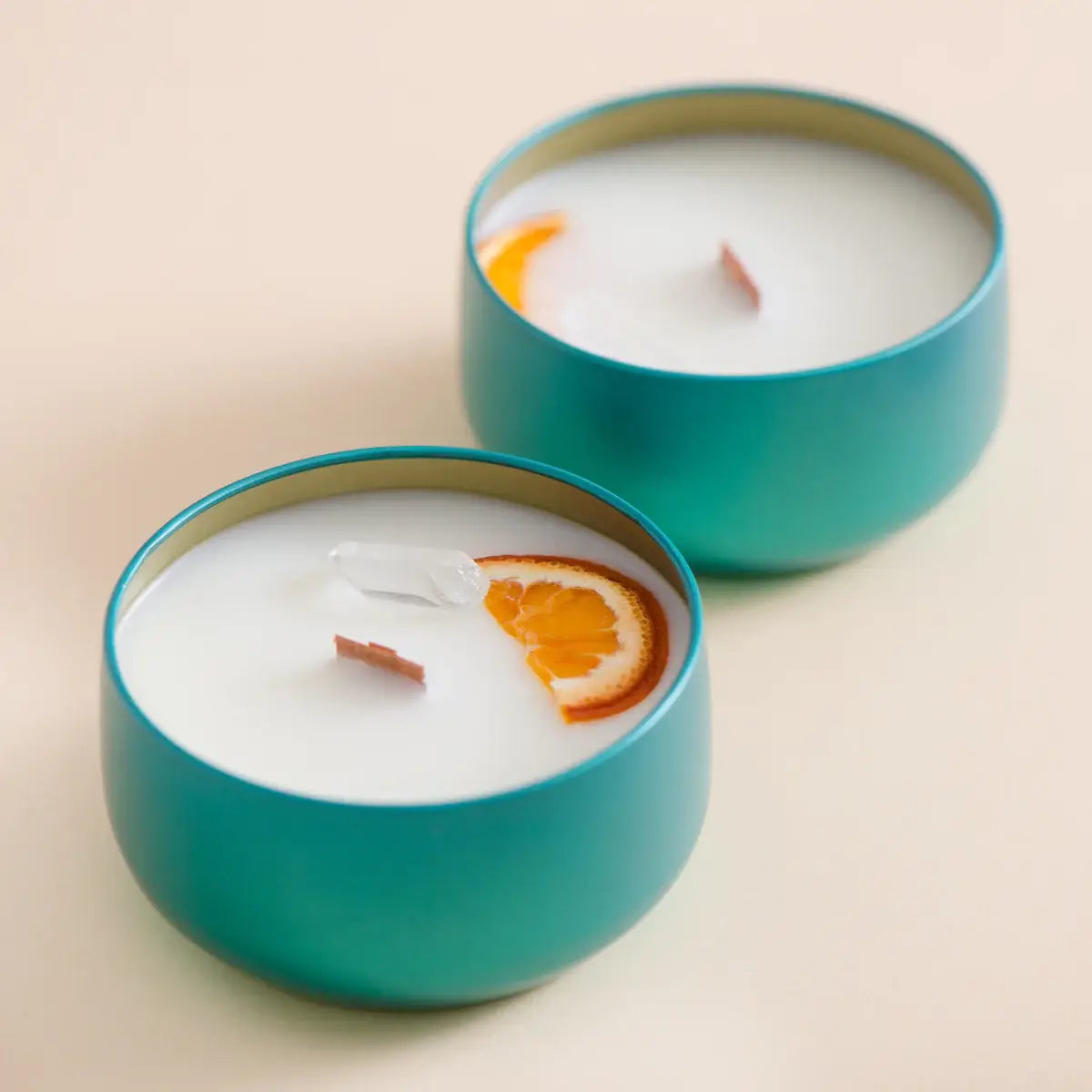 CITRUS & QUARTZ Coconut Wax Candle - Aromatherapy - Home