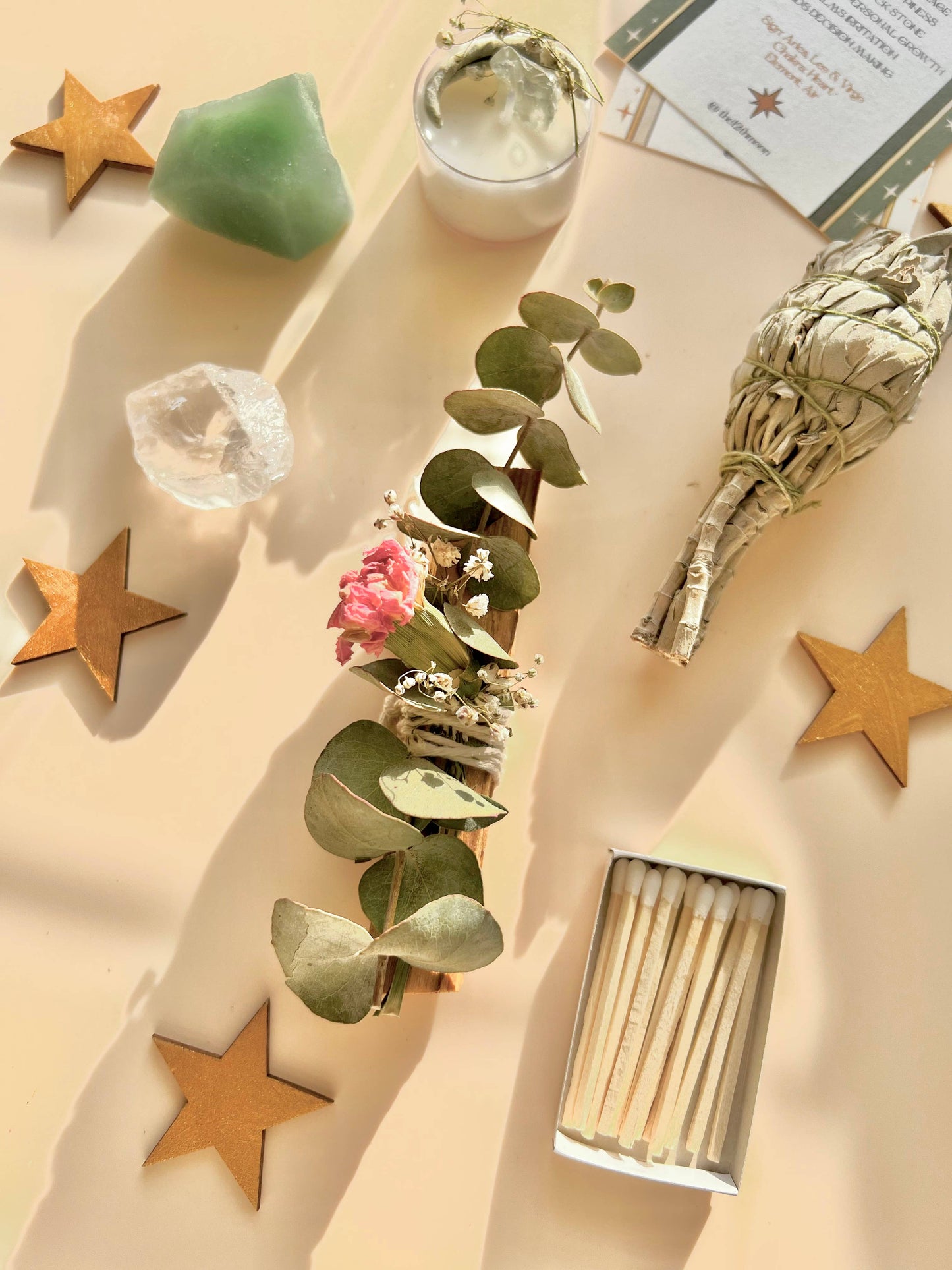 ABUNDANT AURA Ritual Kit - Smoke Cleansing: PET Plastic Box