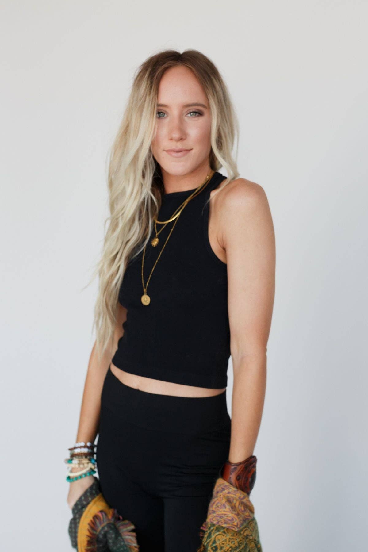 High Neck Racerback Brami - Black: XS/S