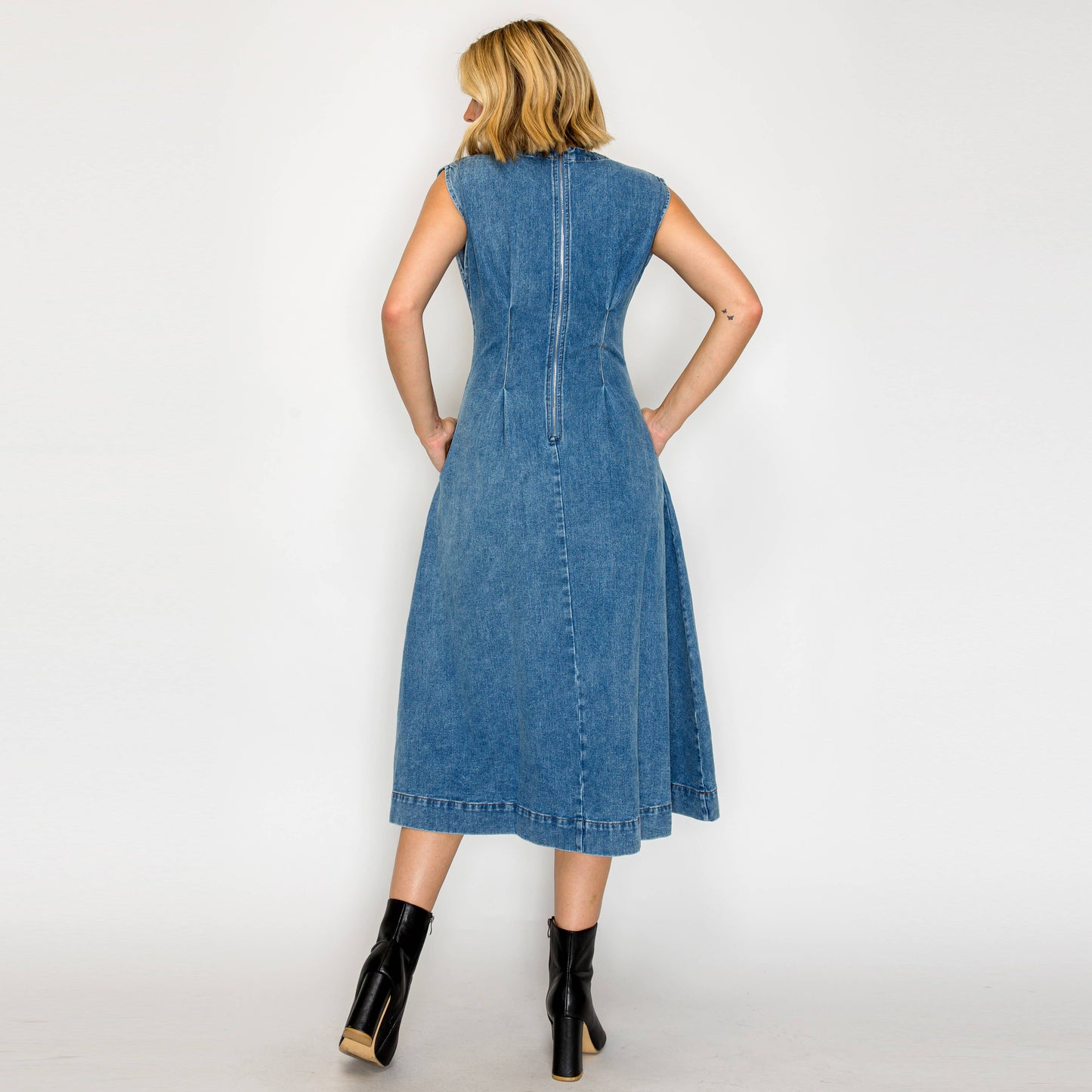 Timeless Button-Down Denim Dress