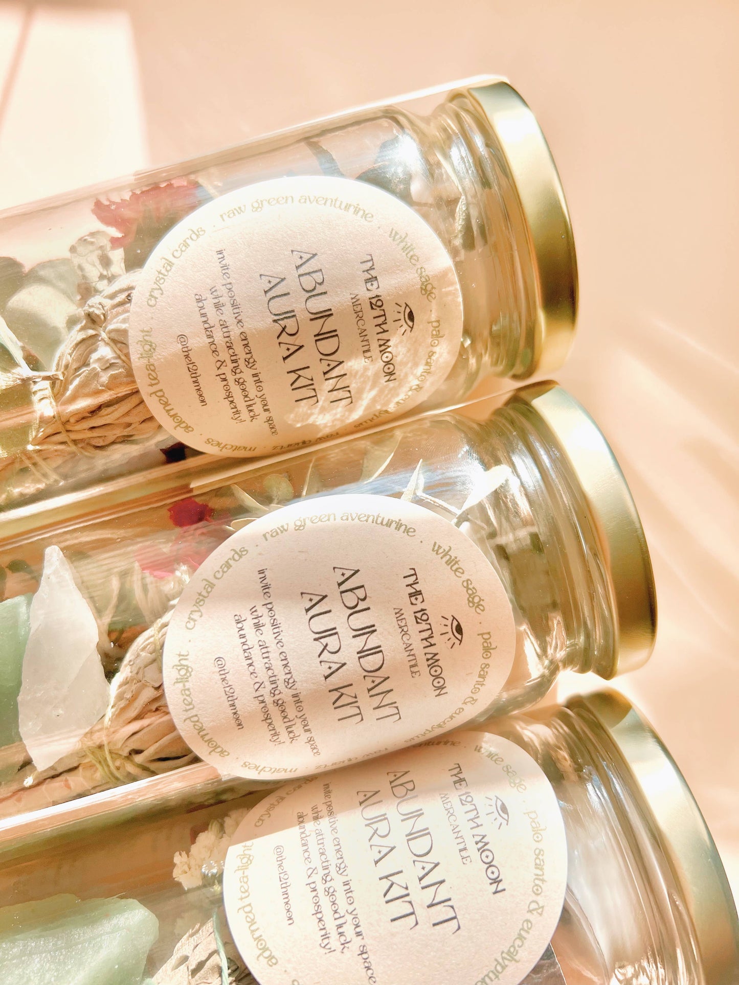 ABUNDANT AURA Ritual Kit - Smoke Cleansing: PET Plastic Box