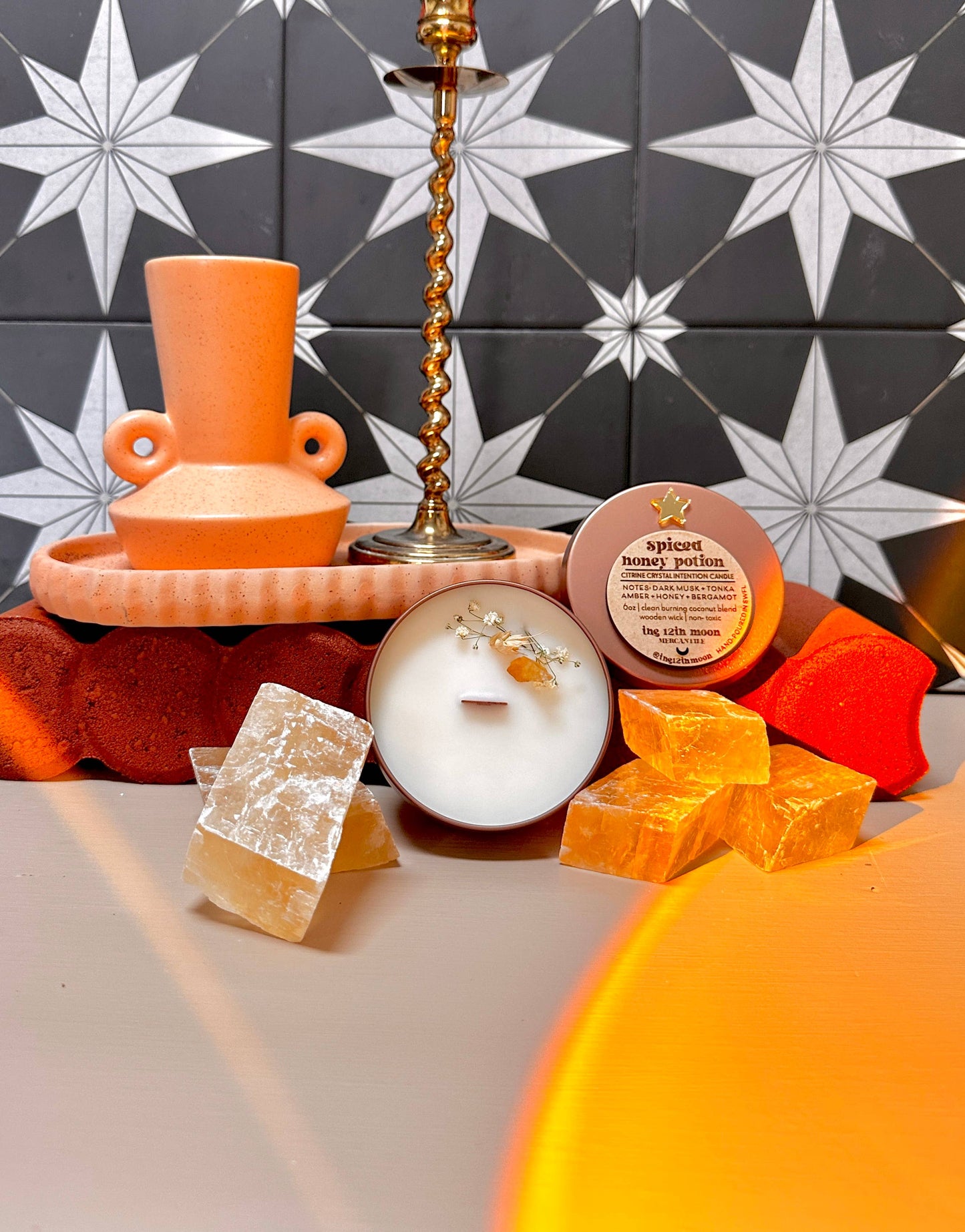 SPICED HONEY POTION Wax Candle - Aromatherapy - Home Decor