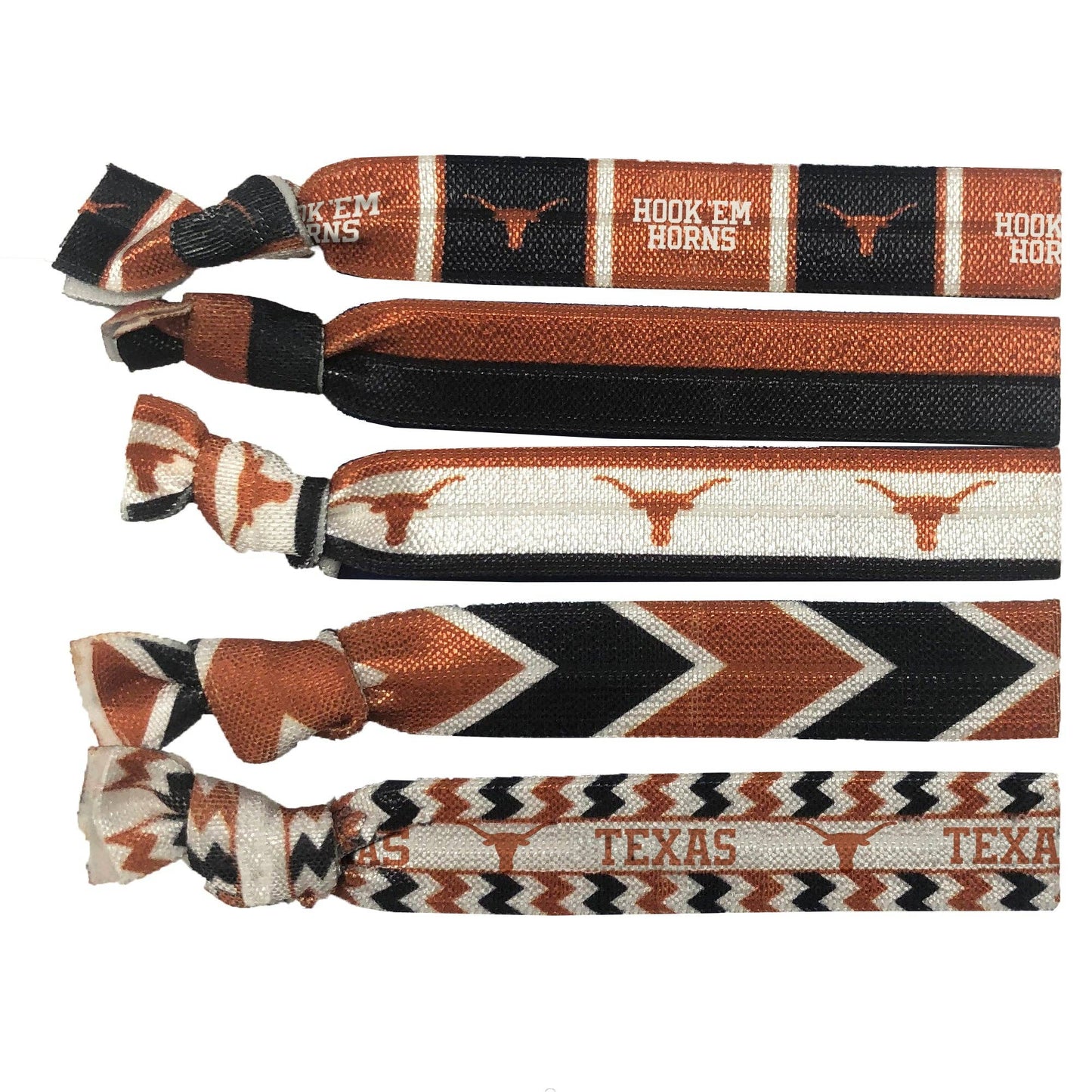 NCAA Texas Longhorns Knotted Hair Tie