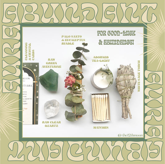 ABUNDANT AURA Ritual Kit - Smoke Cleansing: PET Plastic Box