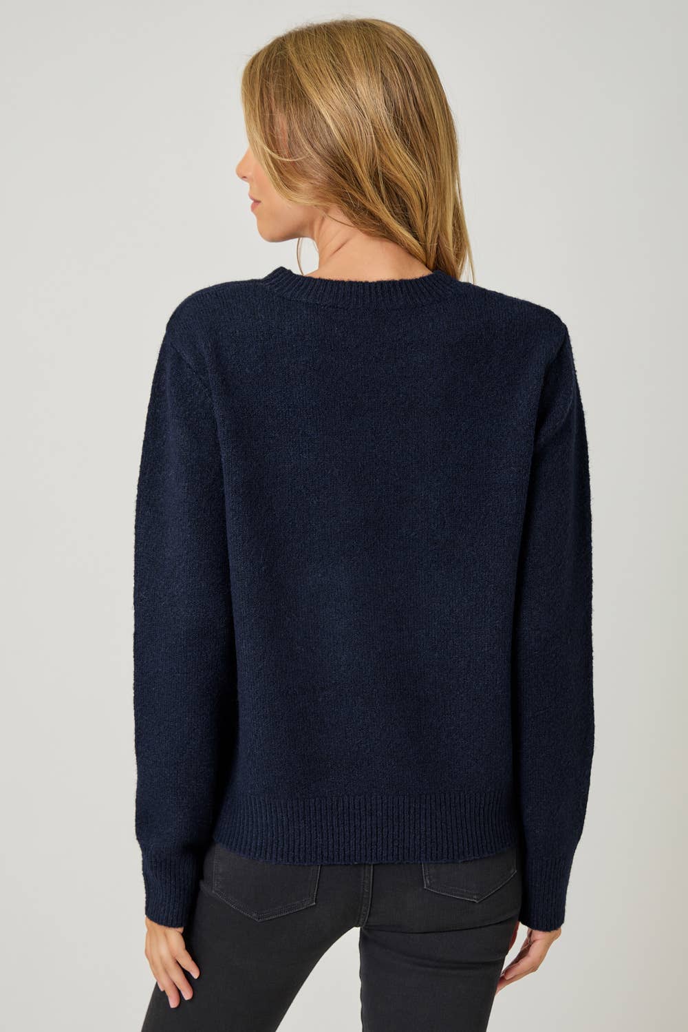 Weekend Pullover Sweater: Navy/Alpaca