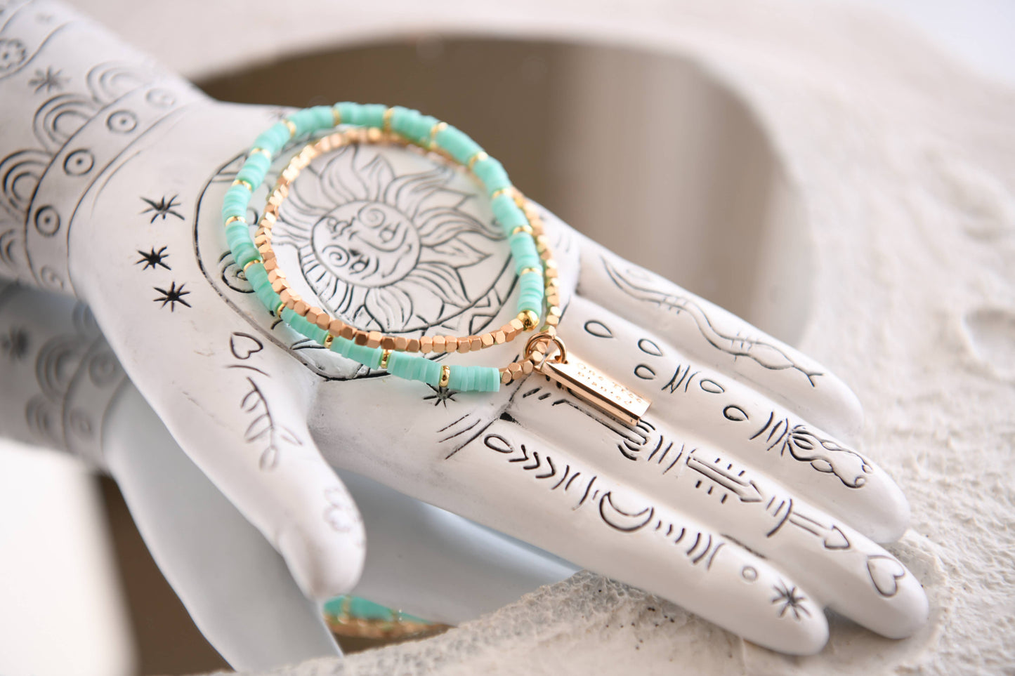 Twilight Double Wrap Bracelet : White