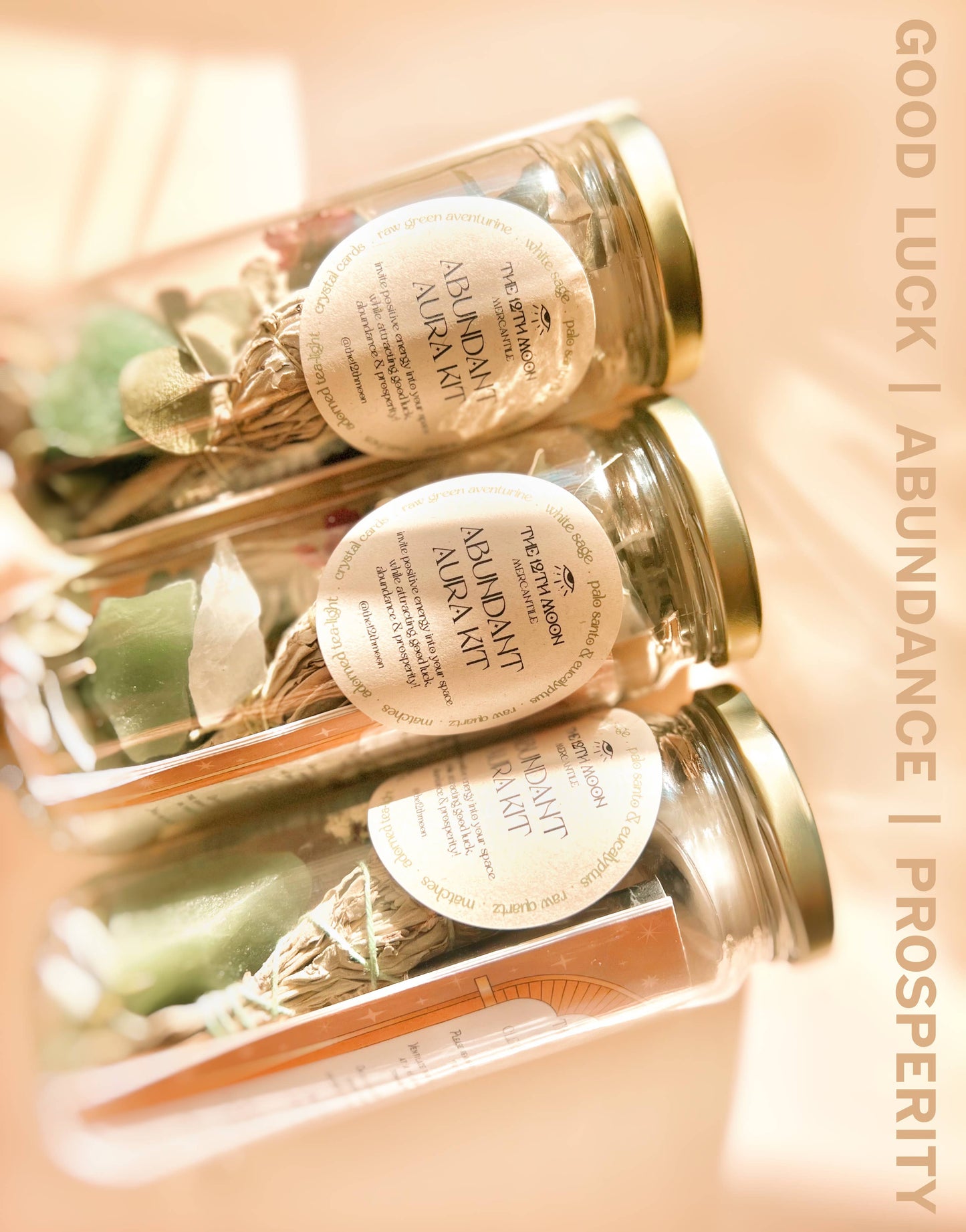 ABUNDANT AURA Ritual Kit - Smoke Cleansing: PET Plastic Box