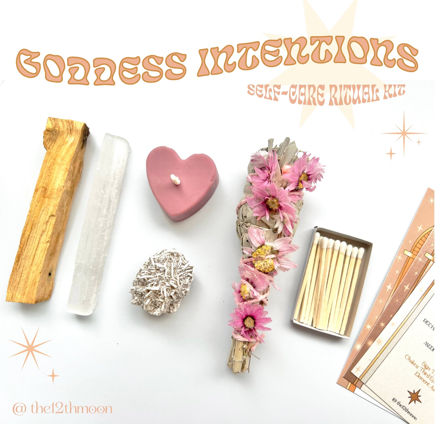 GODDESS INTENTION KIT - Self-Care Ritual Kit - Gifting: Re-Usable Glass Jar