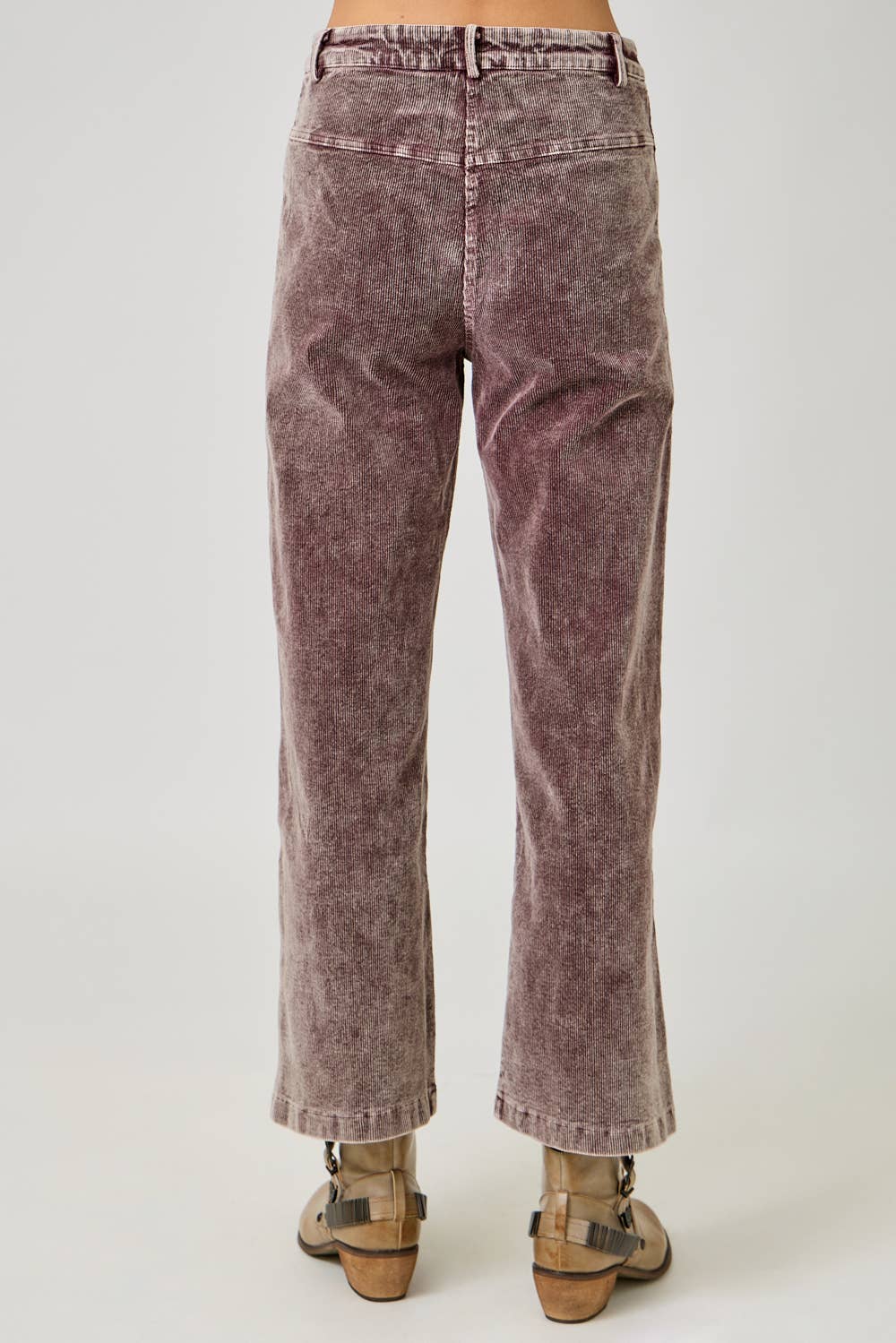 Washed Corduroy Trousers: Washed Choco