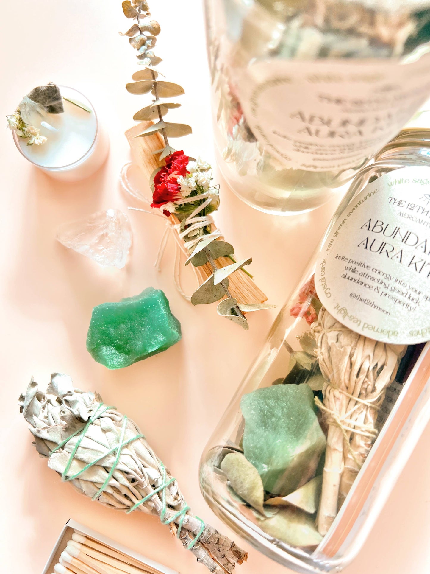 ABUNDANT AURA Ritual Kit - Smoke Cleansing: PET Plastic Box